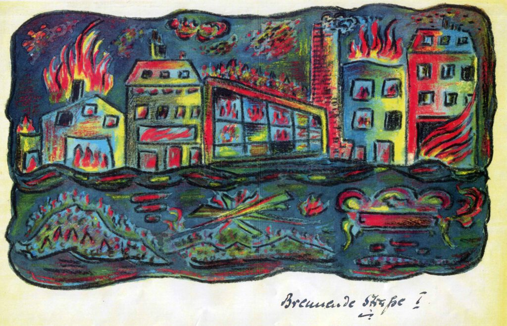 Brennende Straße - Eins