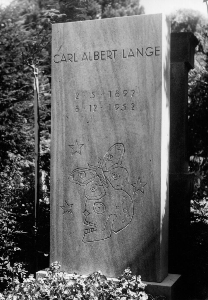 Grabstein Carl Albert Lange auf dem Alten Friedhof Niendorf
